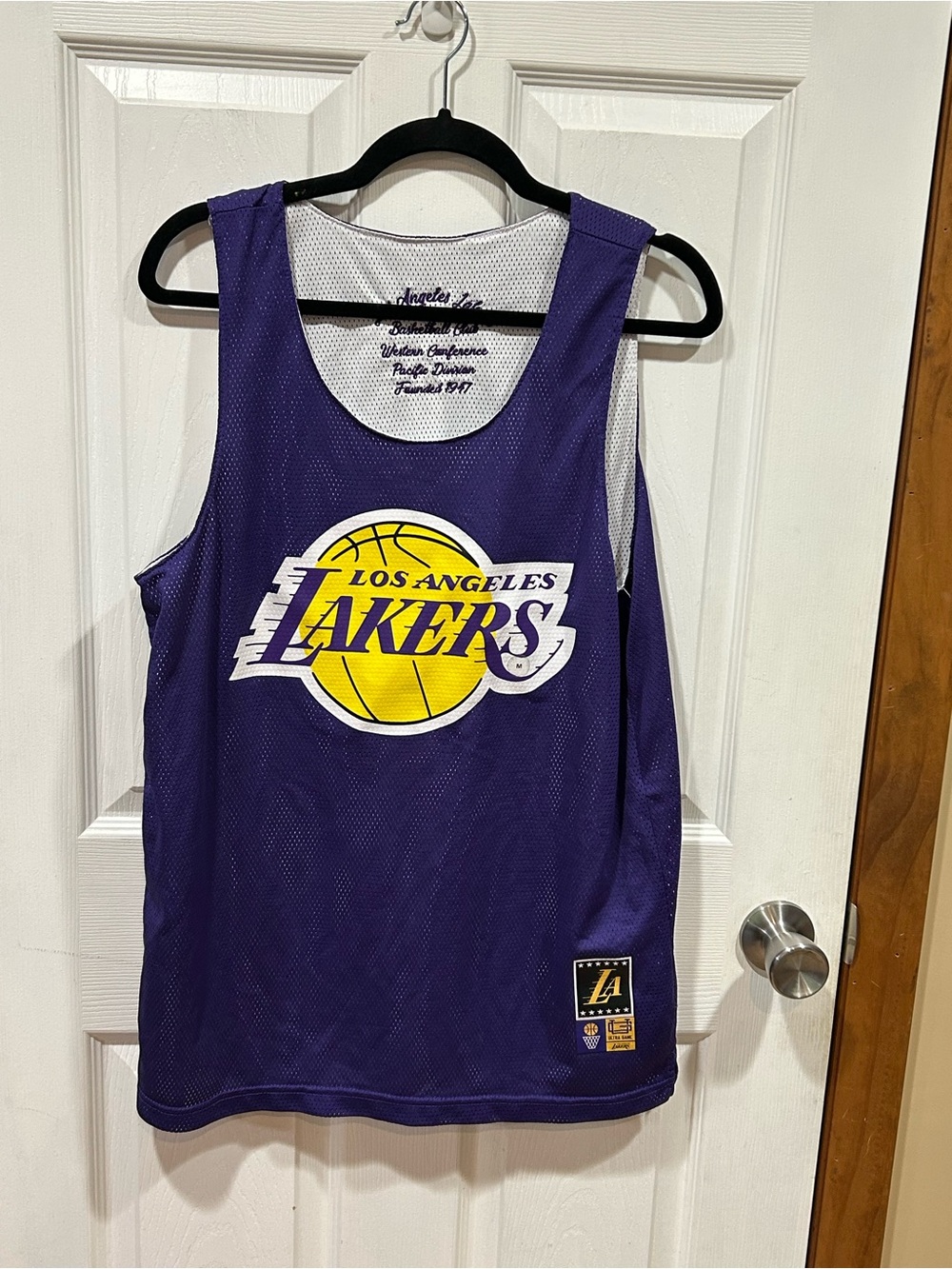 Los Angeles Lakers Reversible Jersey Size Medium